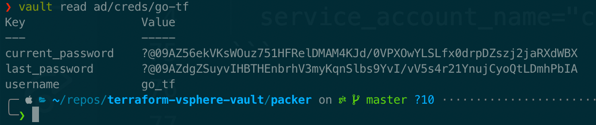 Requesting credentials